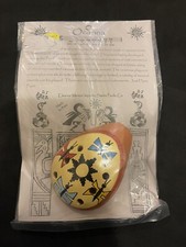 Ocarina Whistle Flute Peru Hand Painted 3.5" Clay Instrument Andes with Cord