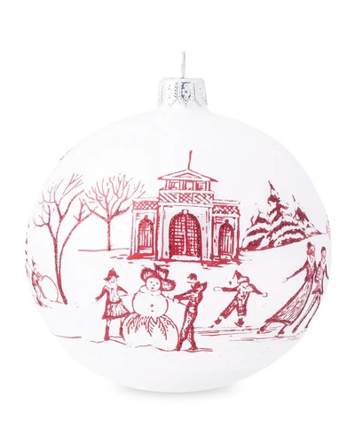 Juliska Country Estate Winter Frolic Glass Ornament Limited Edition 500/49 - Picture 6 of 12