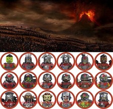 18PCS Lord Of The Rings Different Orc Uruk-hai Warrior 4cm Plastic Figure Toy