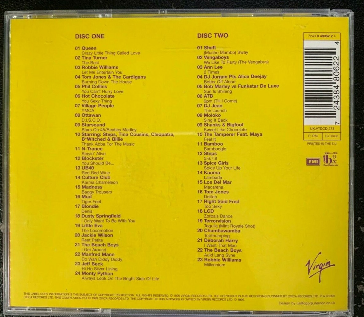 The Best Millennium Party 2 CD Bonus Track Auld Lang Syne From UK FREE