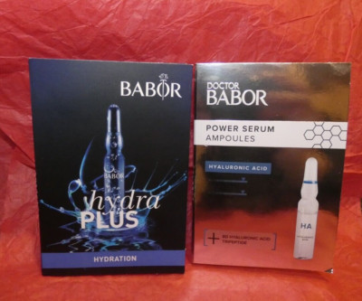 NEW 2 DOCTOR BABOR Hydra Plus + Hyaluronic Acid Ampoules 2 ml ea NIP