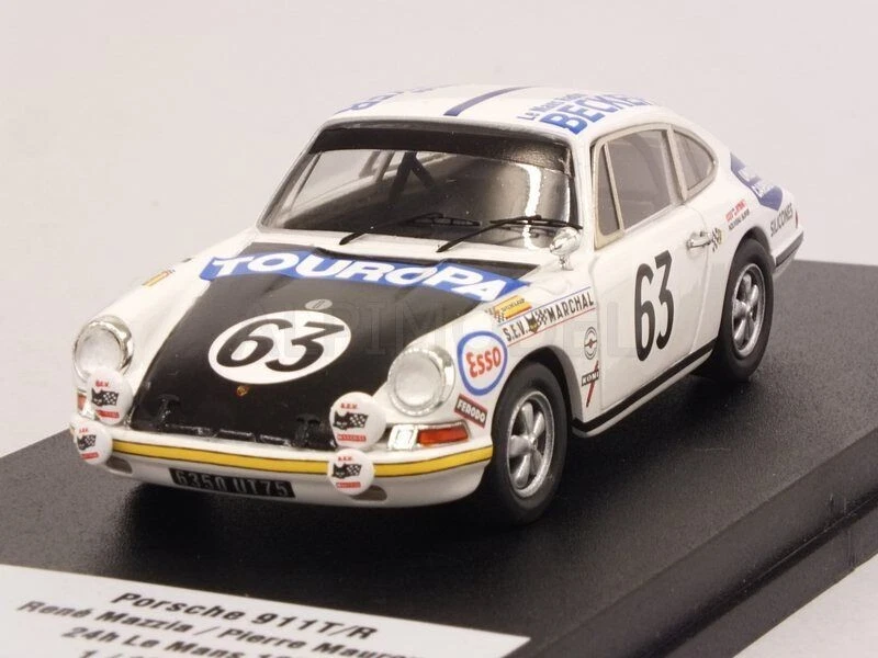 PORSCHE 911 T S #63 24 H DU MANS 1969 MAZZIA MAUROY TROFEU DSN-140 1:43 HEURES - Photo 3/3