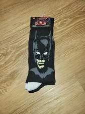 DC Comics The Batman 2-Pack Crew Socks Fits Shoe Size 6-12 New
