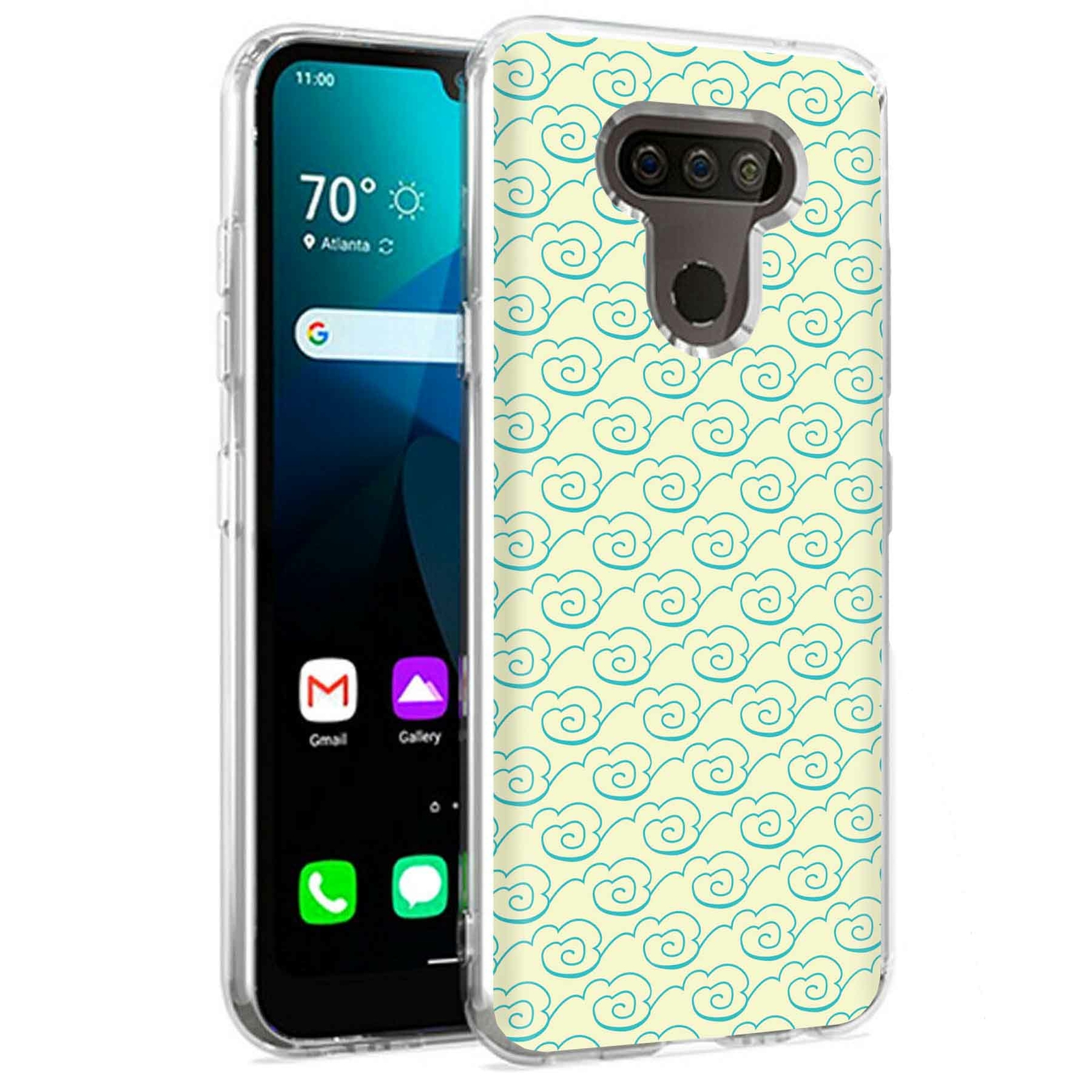 Phone Case for LG Harmony 4,Xpression Plus 3,K40S, Floral Pattern 06 Print
