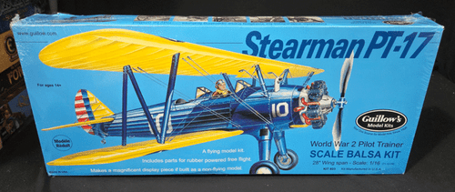Guillow's Model Kit Stearman PT-17 WWII Pilot Trainer Kit# 803 New Sealed