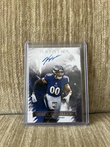 2022 Panini Origins Football Kyle Hamilton Rookie Autograph #RAU-KHA RC Ravens