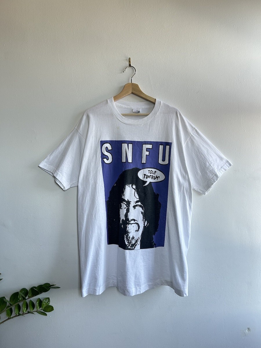 Vintage 80s SNFU 1988 Tour T-shirt Skateboard Hardcore Punk