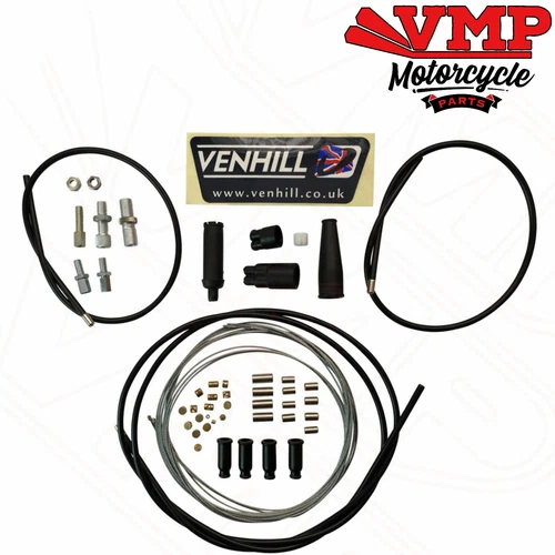 Venhill Universal 1 Into 2 Dual Split Throttle Cable Kit 2 Stroke