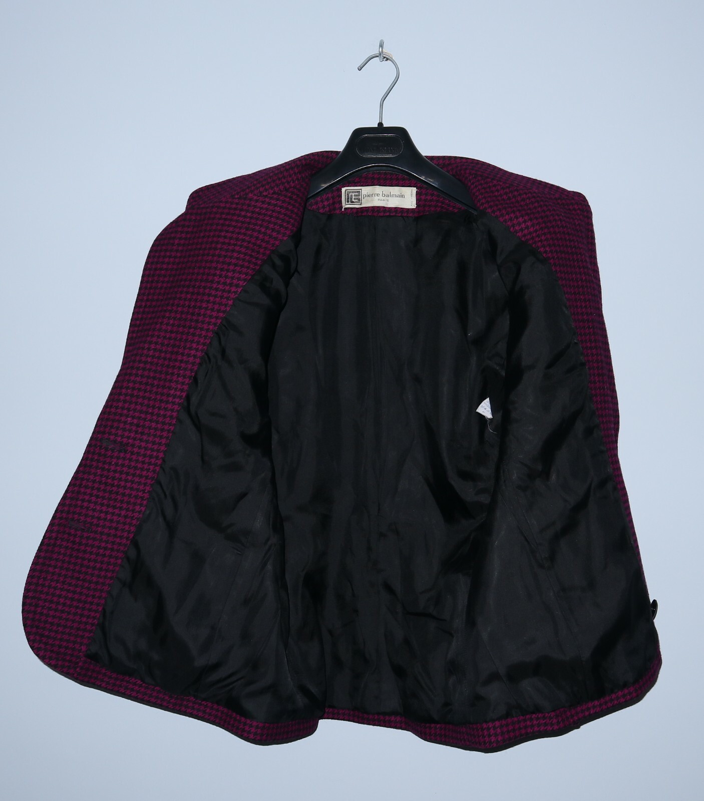 PIERRE BALMAIN Womens VINTAGE 80s Wool Cashmere Blazer Jacket Skirt Suit Size 42 image 5