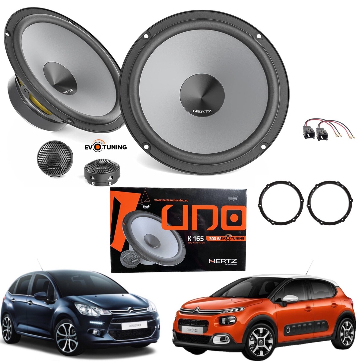 Hertz LINEA UNO K165 Altoparlanti 2 vie 165 mm + supporti