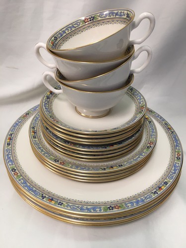 (20 Pieces) Lenox 'Trent' (4) 5 PIECE PLACE SETTINGS - Multiples - Picture 5 of 11