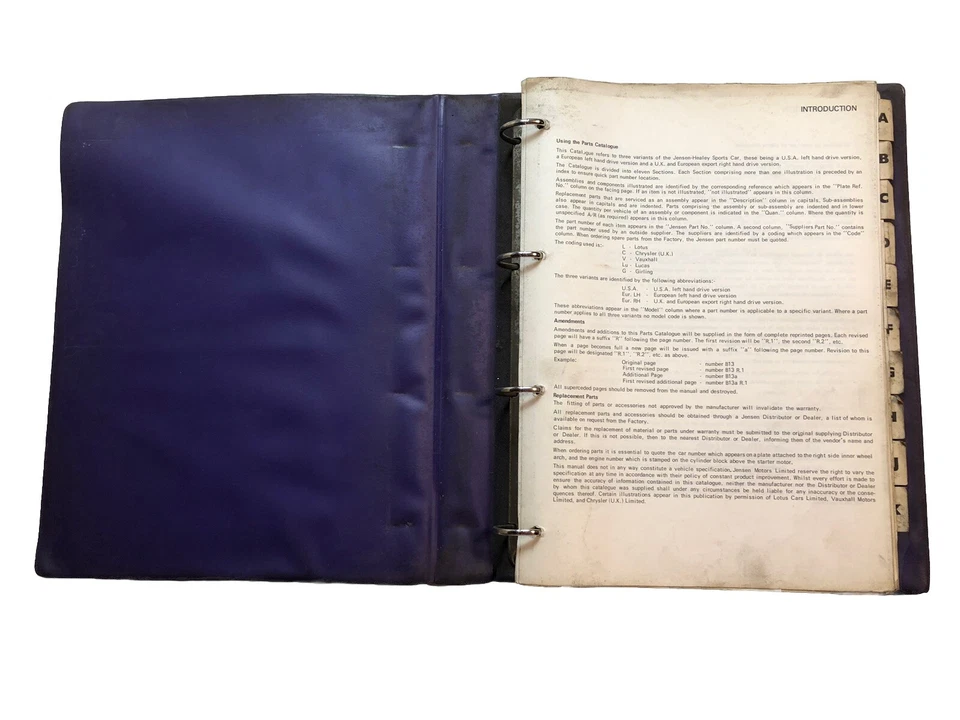 Jensen Healey OEM список деталей каталог иллюстрированная сборка ручные номера - Изображение 3 из 4