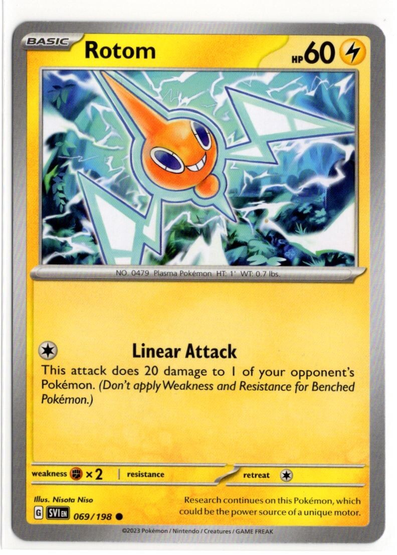 Pokemon Scarlet Violet Base SV1 069/198 Rotom