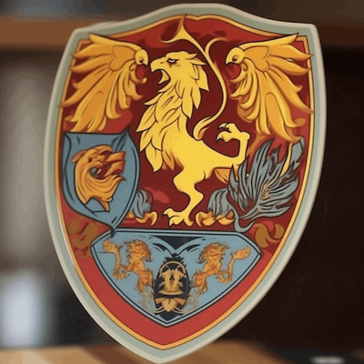 Crest Gryphon Sticker, Mythology Decal, Decal for Car Truck Window Bumper