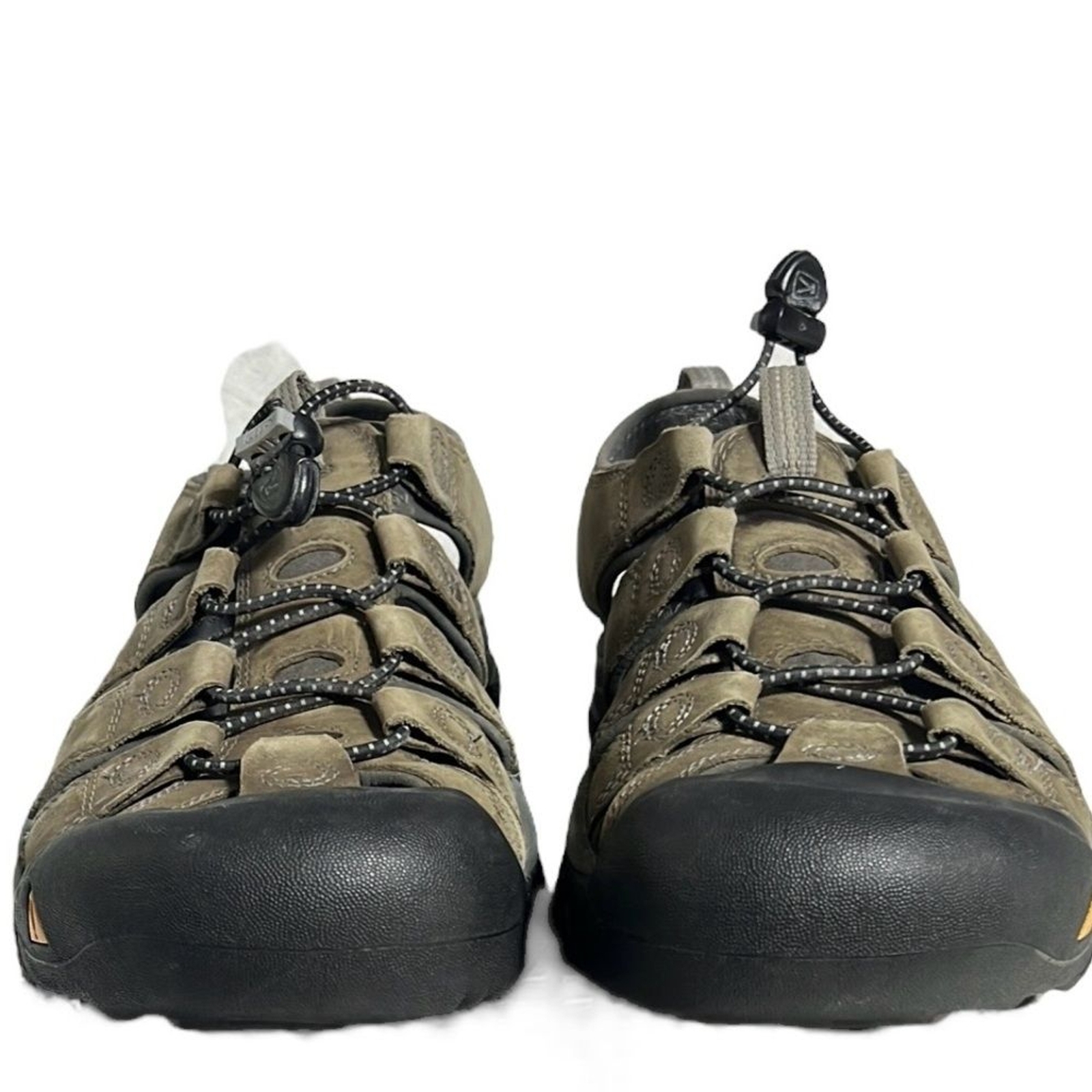 Sandali da trekking impermeabili Keen Newport H2 marroni punta chiusa scarpe da trail taglia 11 5