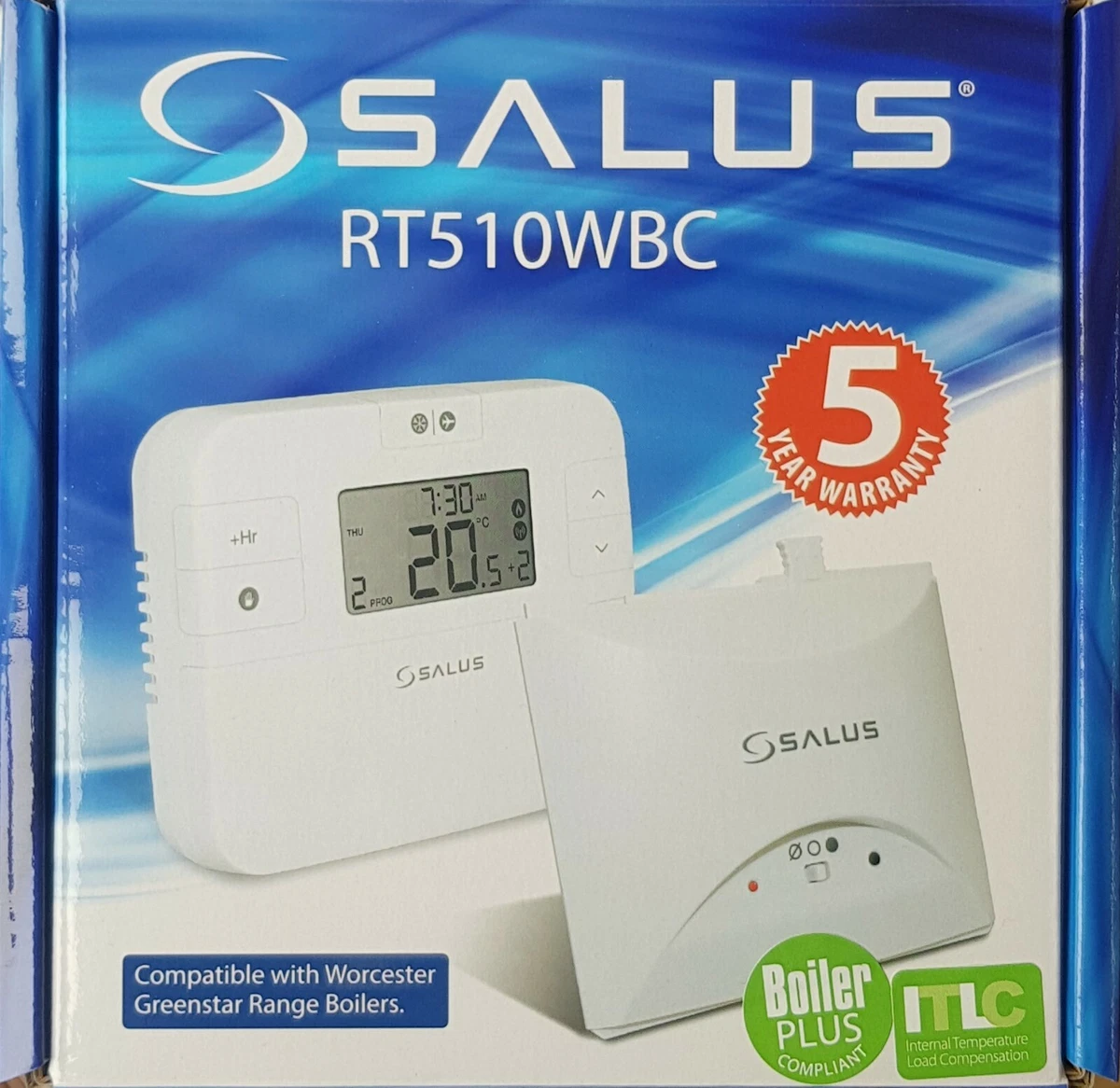 Salus RT510WBC+ Worcester Wireless Programmable Room Thermostat Boiler Plus  Comp 5060103695164 | eBay