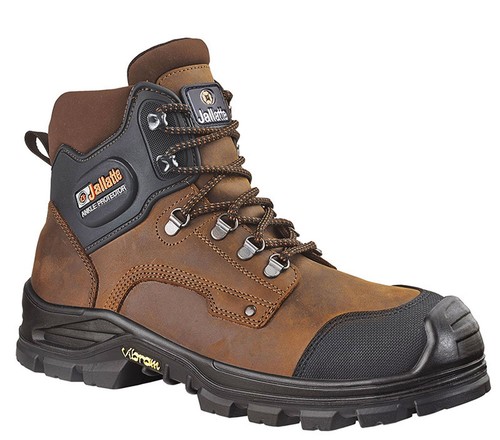 Jallatte jalirok JJE17 Marrón Con Cordones Botas De Trabajo Seguridad Vibram  Divisor Para Hombre | eBay