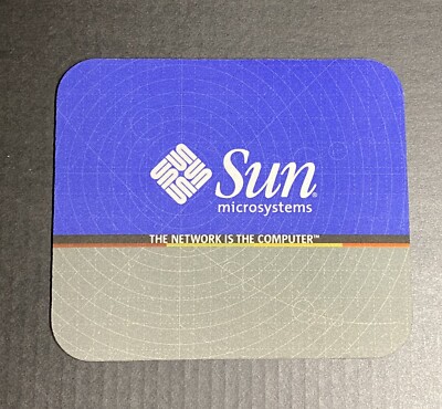 370-2038 Vintage Sun Microsystems Mouse Pad ''THE NETWORK IS THE COMPUTER'' NEW!