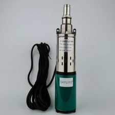 Solar Submersible Well Pump DC 12V/24V Deep Well Pump Stainless Steel Screw Pump