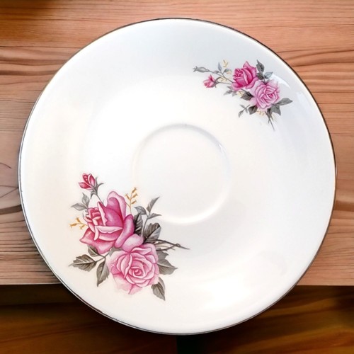 Vintage Royal Rose set of cups, saucers, and platters: 18 Pieces - Picture 6 of 10