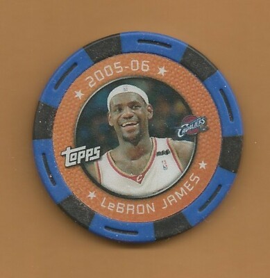 2005-06 Topps NBA Collector Chips Lebron James (Blue Chip) | eBay