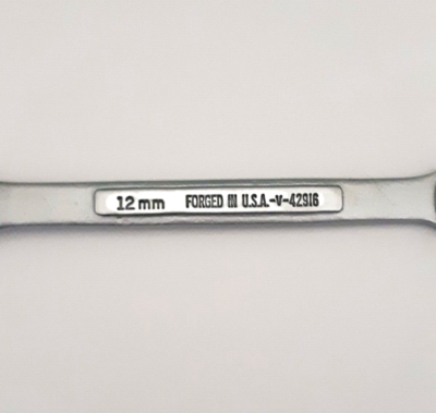 Vintage Craftsman 12mm Combination Wrench -V- 42916 USA 12 Point