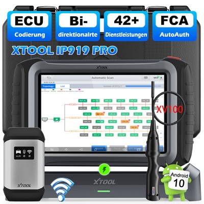 2025 XTOOL IP919 PRO OBD2 Diagnosegerät ECU-Programmiergerät mit XV100
