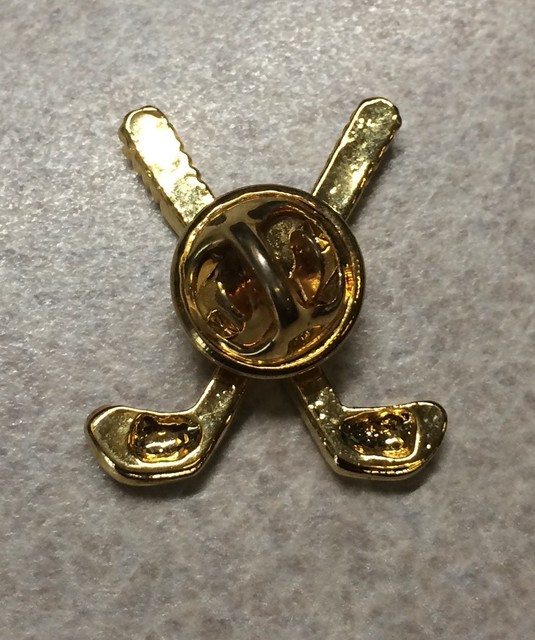 Golf Clubs Gold Tone Lapel Hat Pin [F] eBay
