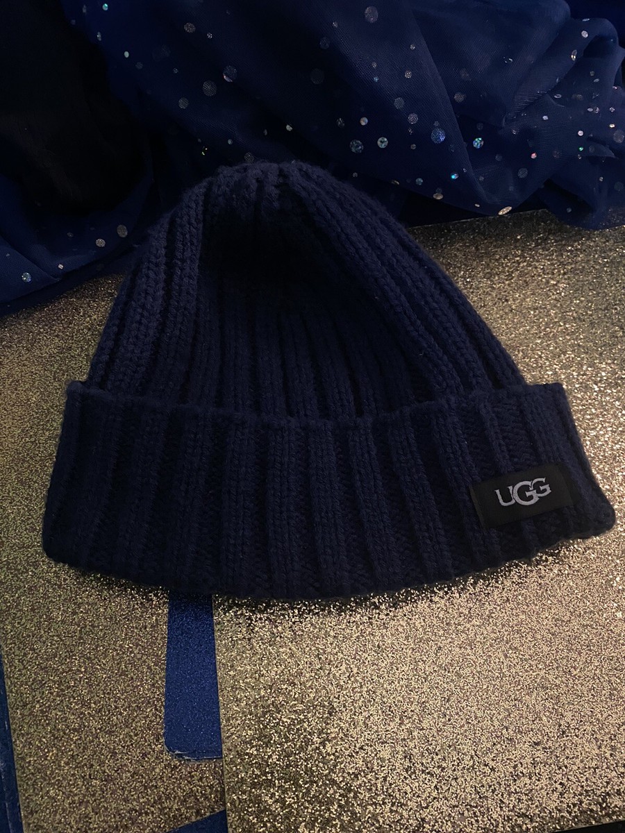 UGG AUSTRALIA WOOL HAT, NAVY, O/S. UGG Men main image 4