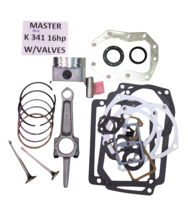 ENGINE REBUILD MASTER KIT W/Valves FOR KOHLER K341 16HP M16