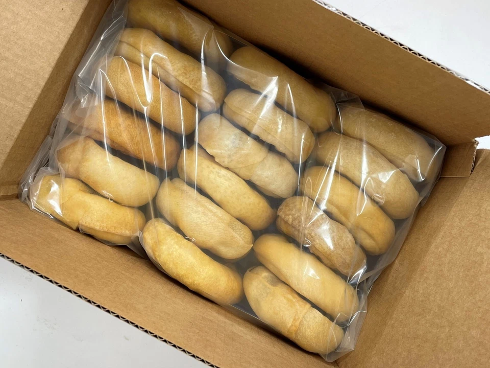 ¡Alternativa de cuero crudo! Jabalí perro masticable l 18 unidades a granel l 3-4" bagels Foto 3 de 4