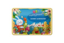 Blechschild Ostern Ostergrüße 18x12 cm SANKT AUGUSTIN Geschenk Deko