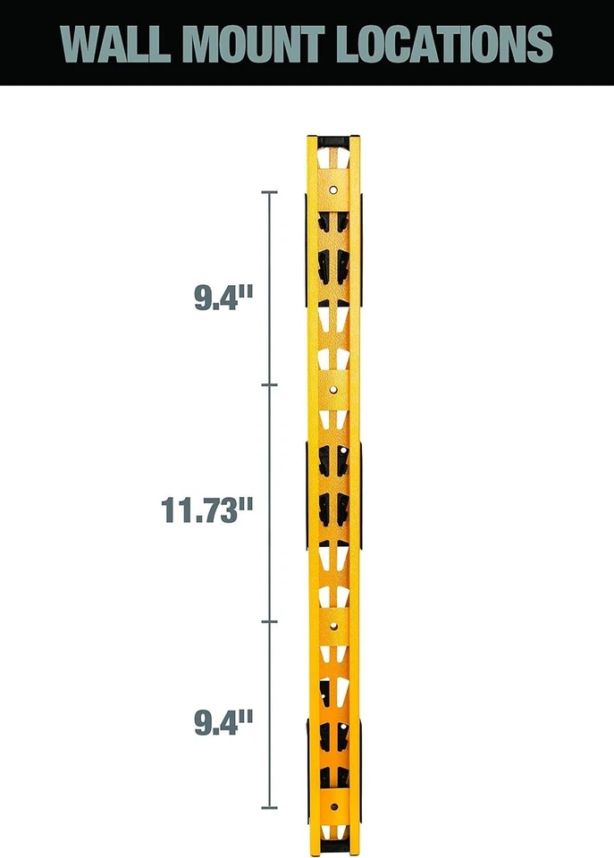 Estante voladizo de almacenamiento de material de montaje en pared Dewalt 9 DXSTACLR Foto 3 de 4