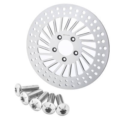 11.5'' Front Brake Rotor & Bolts Fit For Harley Touring Road Glide Softail Dyna