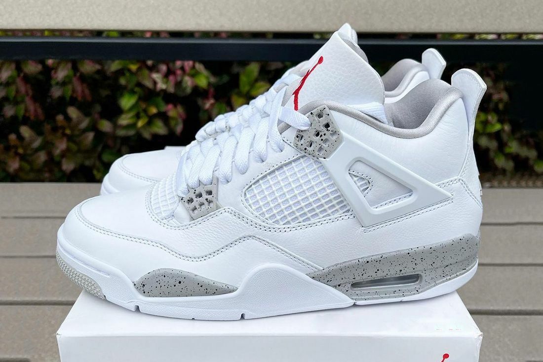 Nike Air Jordan Retro 4 White OREO 2021 Tech Grey CT8527-100 Men & GS All Sizes
