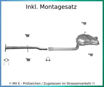 Auspuffanlage für Mini One / One Cabrio 1.6 16V 66KW Auspuff Montagesatz