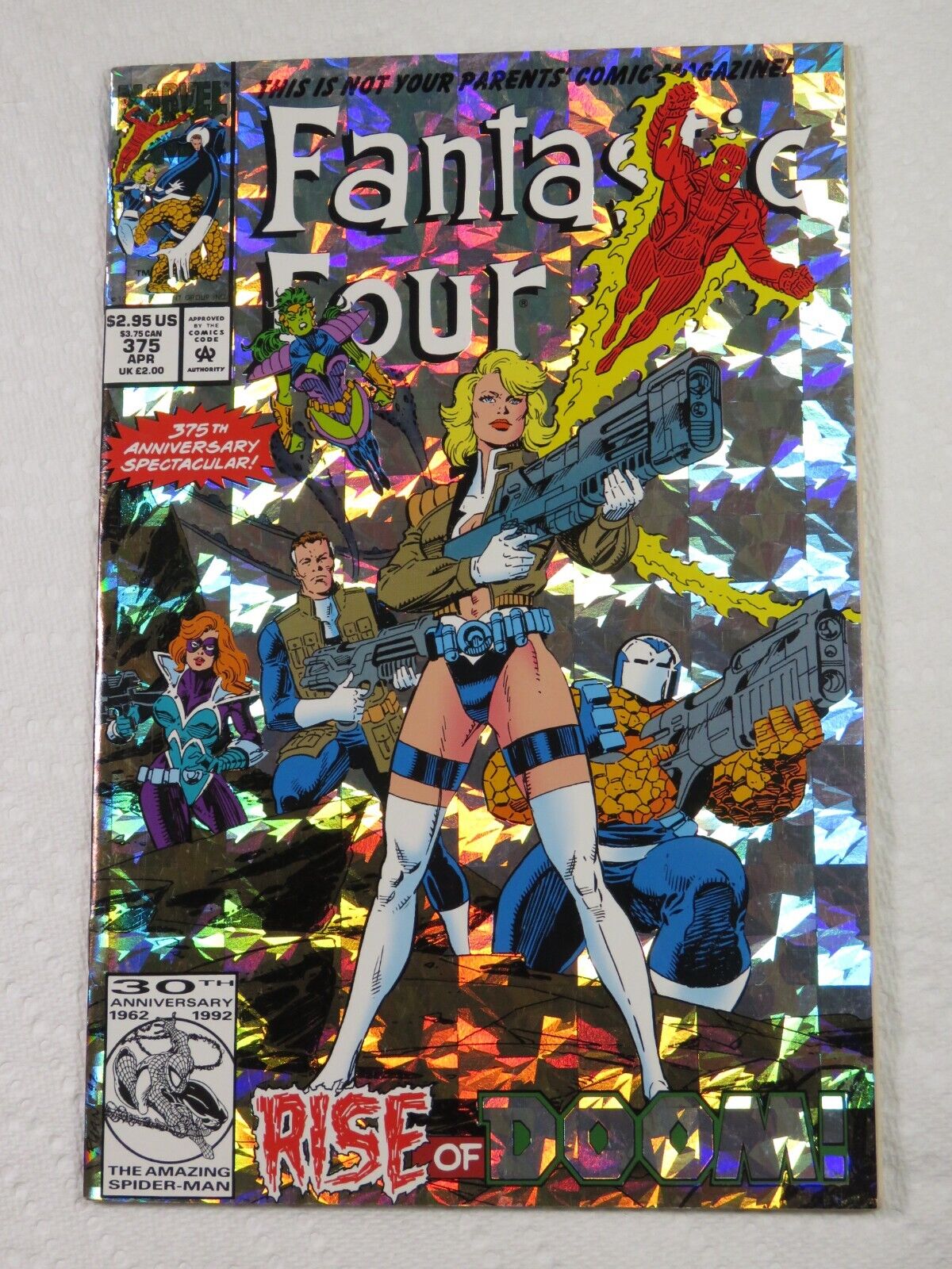 Fantastic Four #375 Marvel Comics 1993 Nice KEY ANNIVERSARY SPECTACULAR!