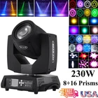 7R 230W Zoom Moving Head Beam Sharpy Light 16 Prism Strobe 16Ch Stage Party US