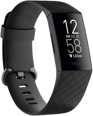 USED ! Fitbit Charge 4 Health & Fitness Heart Rate Activity Tracker Black