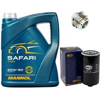 MotoröL Set 20W-50 5 Liter + ÖLfilter + Schraube FüR VW Transporter IV Bus 2.5