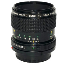 Canon 50mm f3.5 FD Manual Focus Macro Lens For AE-1 Prog A1 Etc