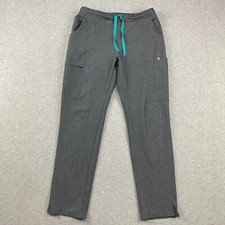 FIGS Yola Skinny Scrub Pants Womens Small Gray Slim Stretch Technical Collection