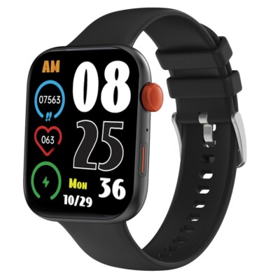 Atlanta Fitnesstracker Smartwatch Schritte Puls Blutdruck Sport Schwarz - 9737/7