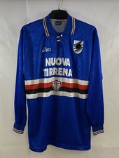 Maglia calcio Sampdoria Matchworn Lamonica 6 L/S Home 1995/96 (XL) Asics G418