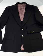 HAGGAR Vintage 70s Blazer Black 46
