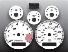 White Face Gauges For 1999-2000 Mazda Miata