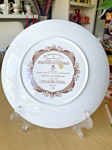 Vintage Mismatched China DINNER Decor Plates Set of 4 Large 10.75'' Colorful - Picture 8 of 15
