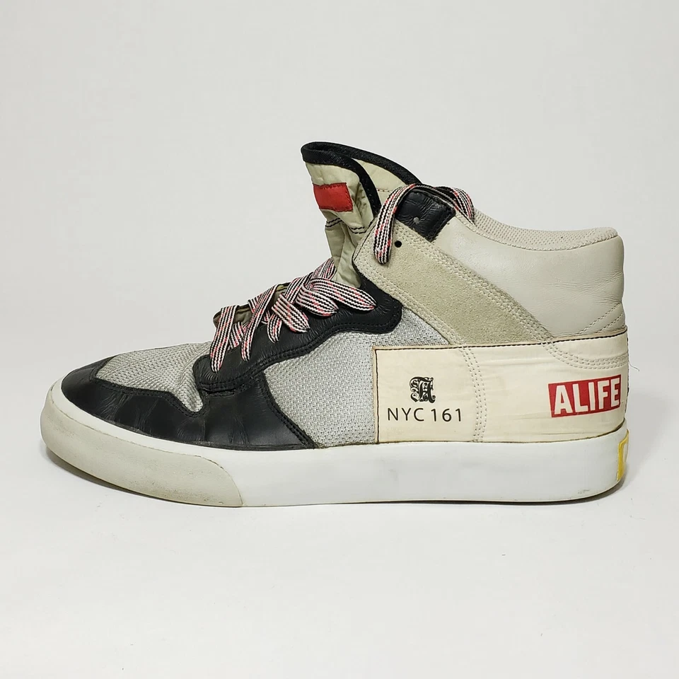 Alife - NYC 161 все высоты Америки кожи и нейлона серый кроссовки США 11 ЕС 43 - Изображение 4 из 4