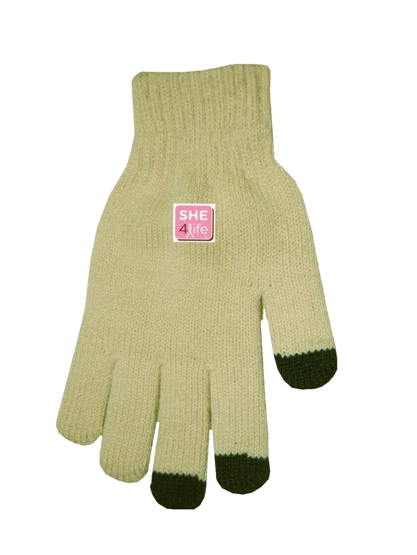Acrylic Brown One Size Gloves & Mittens for Women