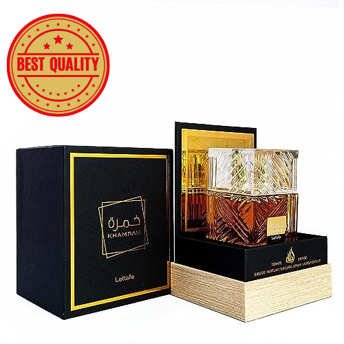 Lattafa Perfumes Khamrah for Unisex Eau de Parfum Spray, 3.4 Ounce